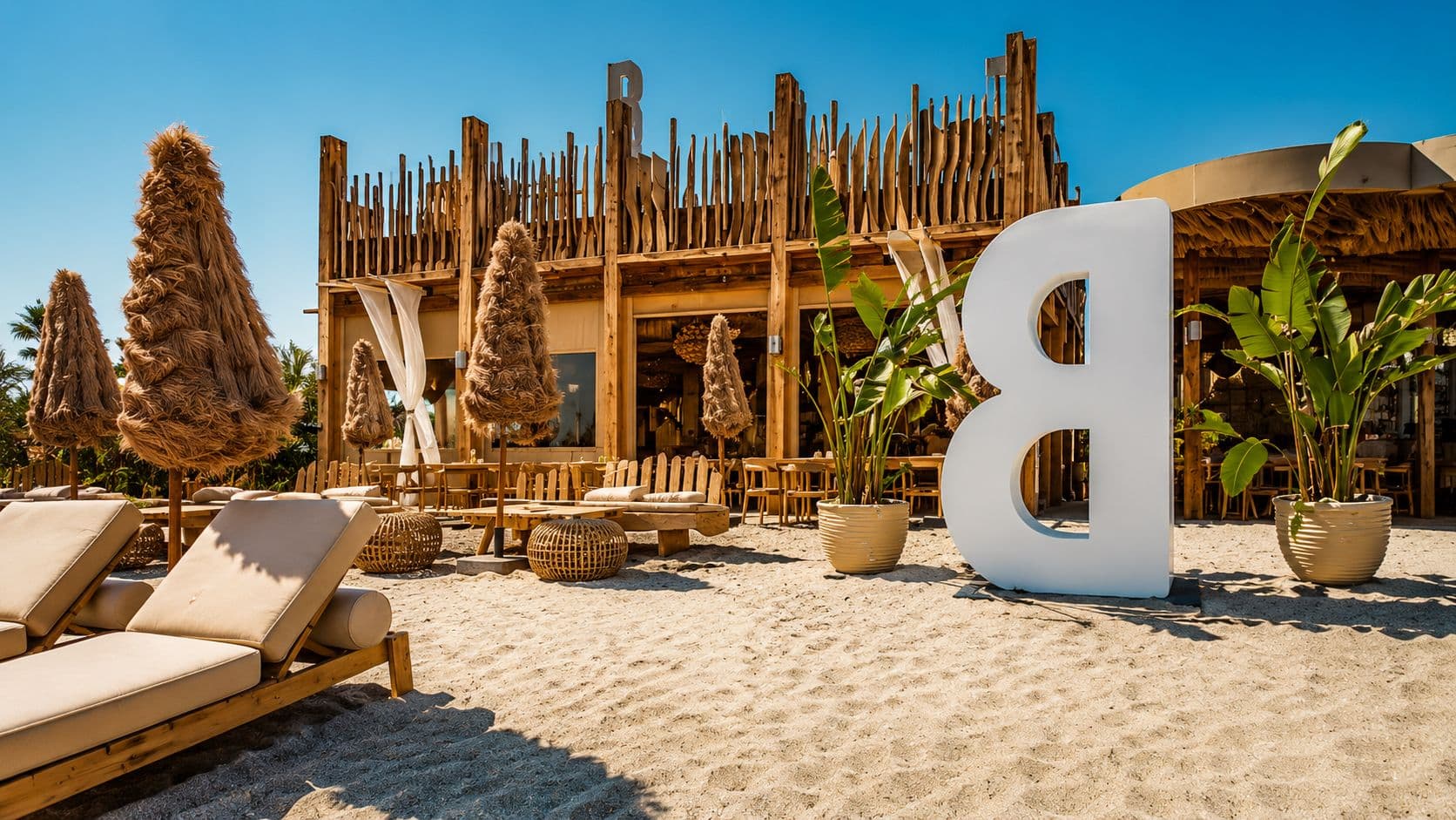 Private beach celebration at sunset