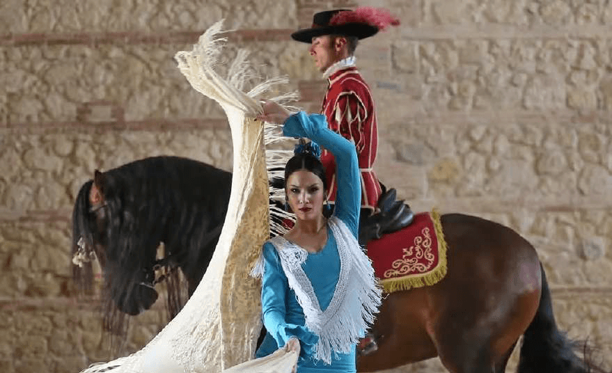 Andalusian horse ballet