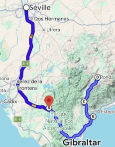 Route map for DAY 2
